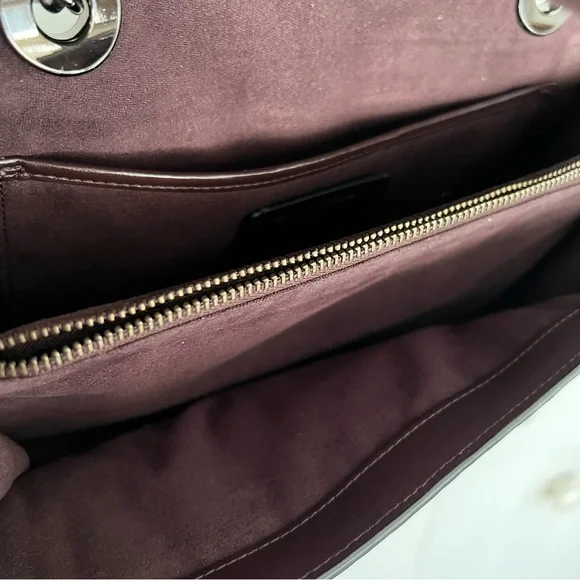 Coach Parker Rainbow Ombre Stripe Quilted Leather Convertible Shoulder Bag 52605 - Picture 8 of 11